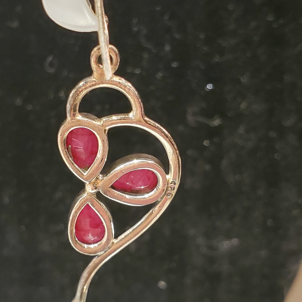 Ruby earrings - Picture 3 of 3